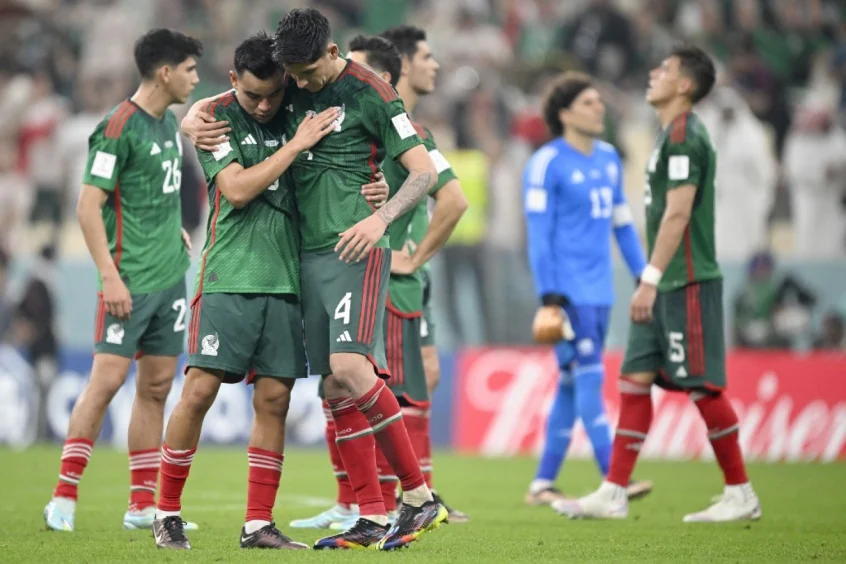 Seleções fora do mata mata da Copa - México.